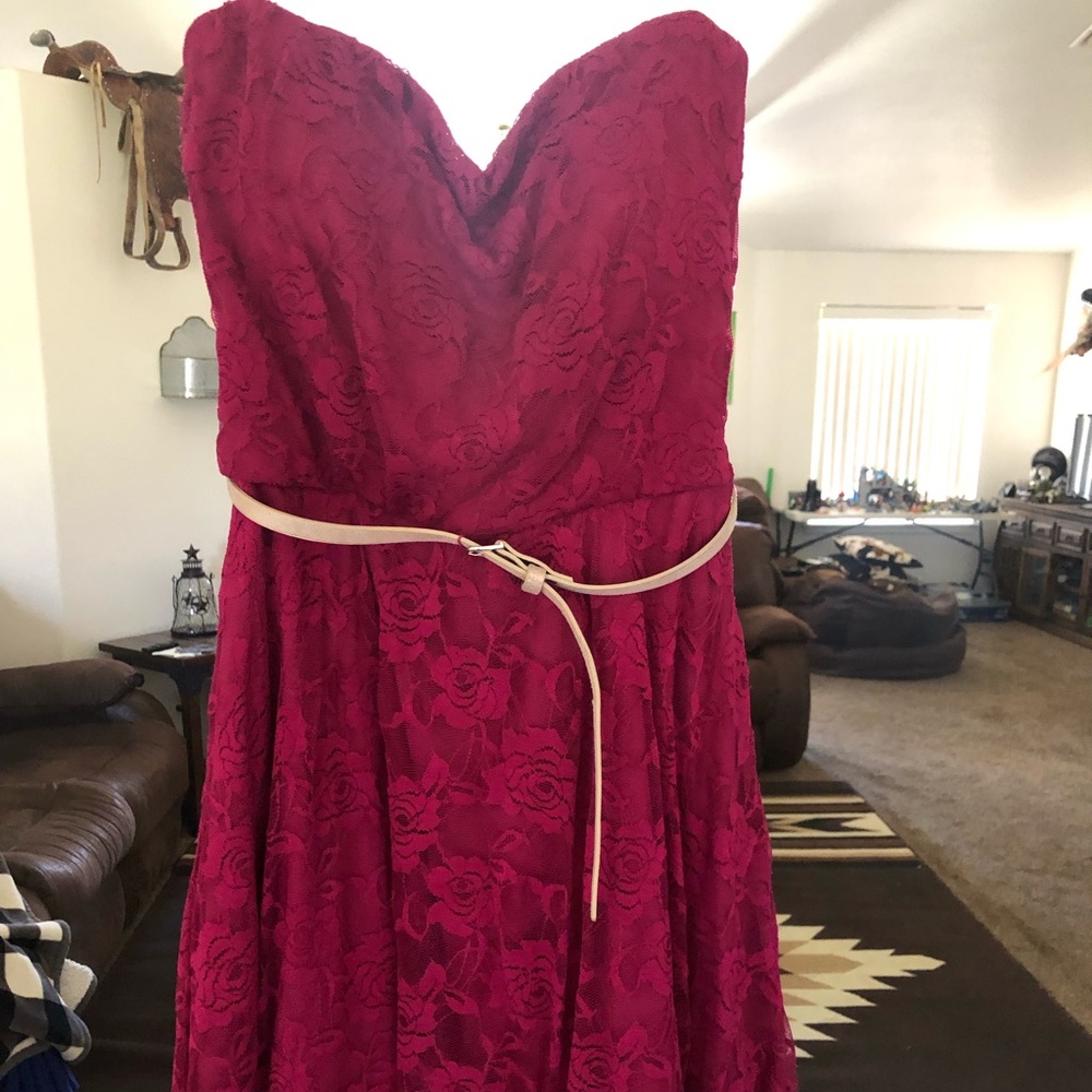 Strapless short dress